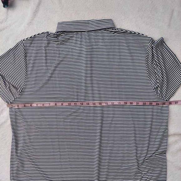Striped Z-Line Polo, XXL, Black and White - Picture 7 of 14